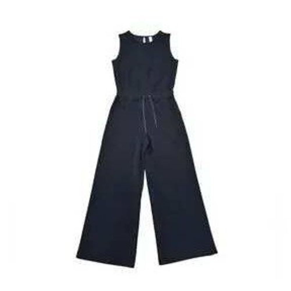 Spanx AirEssentials Sleeveless Jumpsuit Very Black Wide Leg Large 31" inseam - Picture 2 of 8